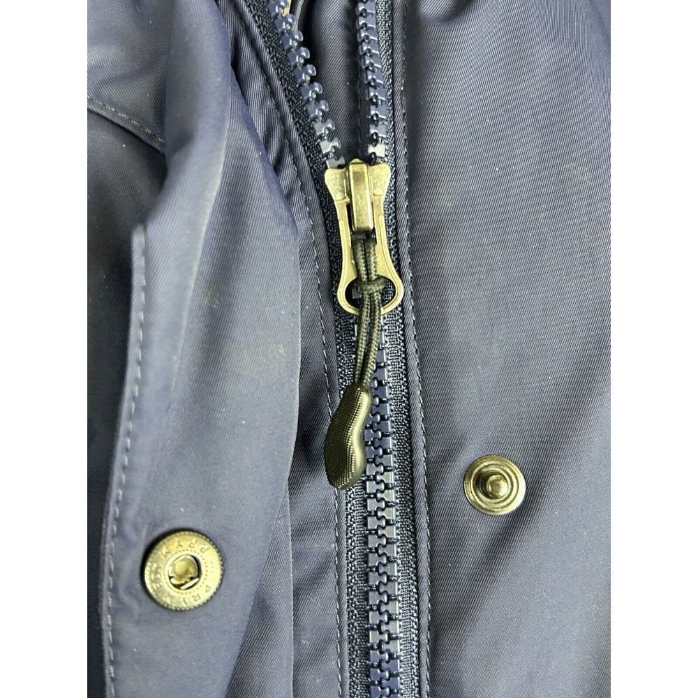 LL BEAN WOMEN'S CLASSIC NAVYBLUE WINTER COAT PARKA DRAWSTRING WAIST Size XS - Picture 5 of 9